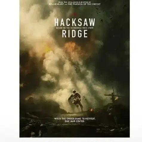 [BUNJANG] Hacksaw Ridge Original Overseas Movie Poster / 핵소고지 해외 오리지널 포스터 cgv 굿즈 특전