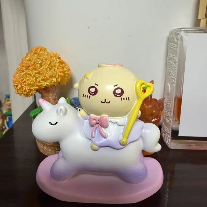 [BUNJANG] Racco Unicorn Riding Figurine / 랏코 피규어