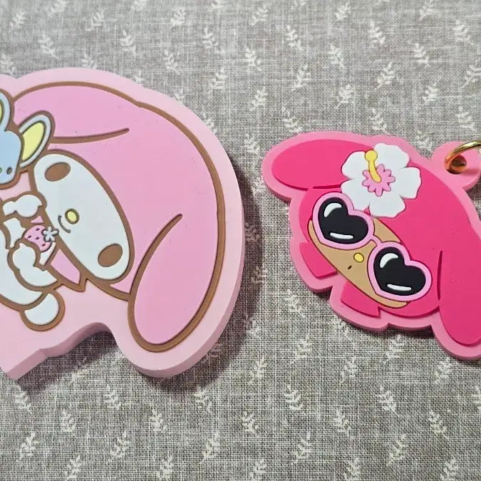 [BUNJANG] Sanrio My Melody Rubber Keychain &amp; Rubber Stand Bundle / 산리오 마이멜로디 러버키링, 러버스탠드
