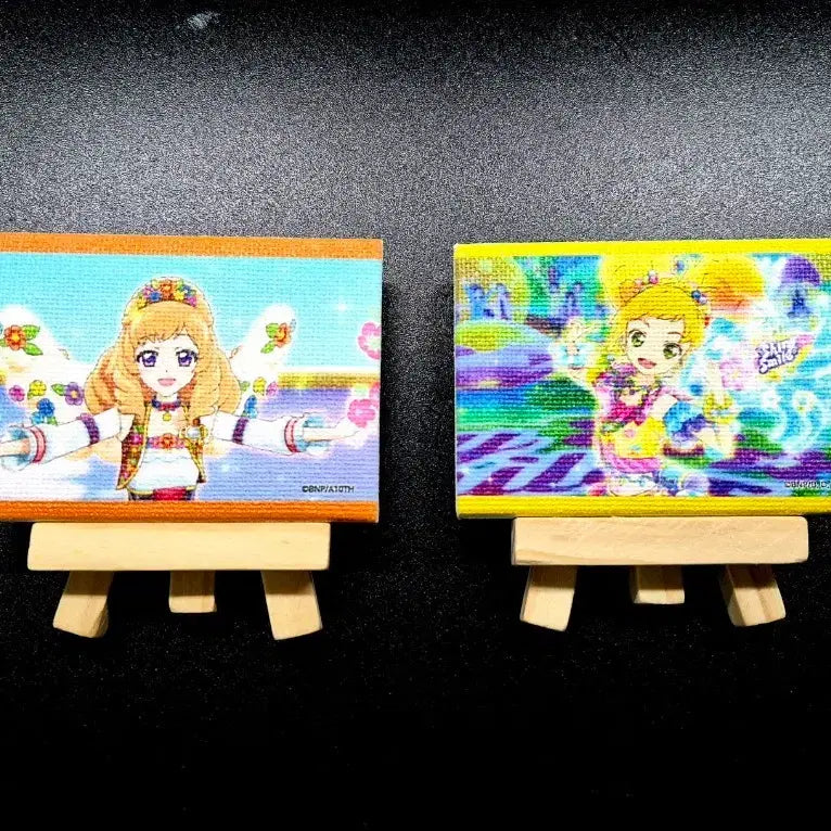 [BUNJANG] Aikatsu Maria &amp; Yuzu Canvas Board / 아이카츠 마리아,유즈 캔버스보드 판매