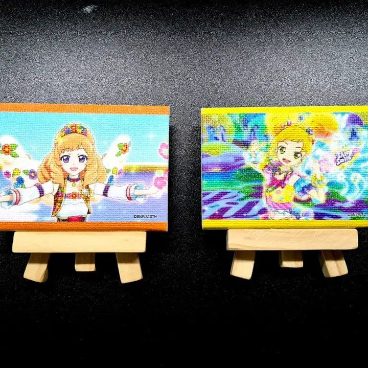 [BUNJANG] Aikatsu Maria &amp; Yuzu Canvas Board / 아이카츠 마리아,유즈 캔버스보드 판매