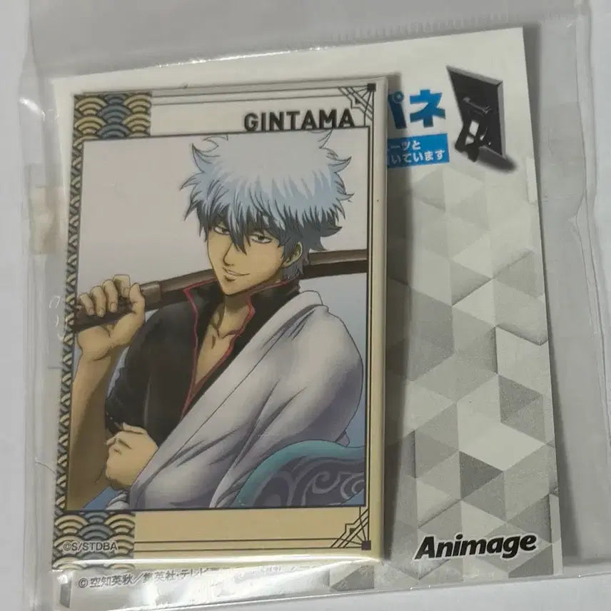 [BUNJANG] Gintama Gintoki Square Can Badge / 은혼 긴토키 사각 캔뱃지