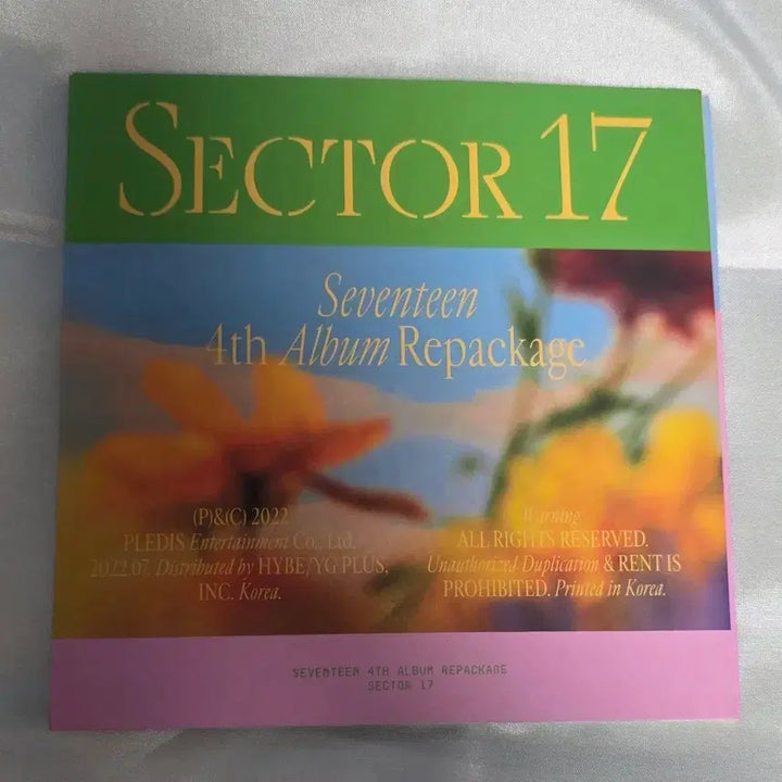 [BUNJANG] SEVENTEEN SECTOR 17 Repackage Album Standard Version Vernon / SEVENTEEN 4집 리패키지 SECTOR 17 일반 버전
