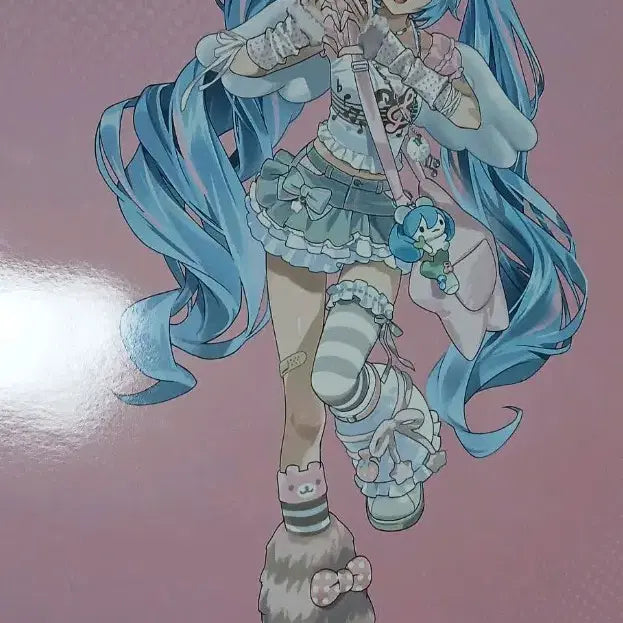 [BUNJANG] Vocaloid Miku Withmu Popup Goods Bundle Set (Poster, Stickers, Card Set) / 보컬로이드 미쿠 위드뮤 팝업 굿즈 일괄 (포스터, 스티커, 카드텍)