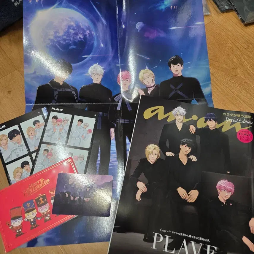 [BUNJANG] PLAVE AngAng Christmas Postcard Big Photocard Four-Cut Photo / 플레이브 앙앙 크리스마스 엽서 빅포카 네컷사진