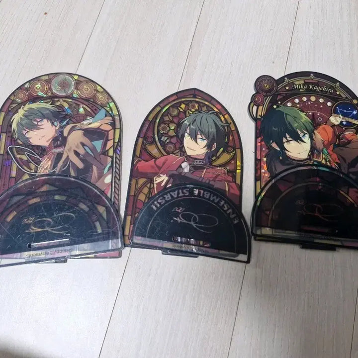 [BUNJANG] Ensemble Stars Mika Kagehira Stained Glass Acrylic Standee 1-3 Bundle Set / 앙스타 미카 스테인드 글라스 아크릴 1,2,3탄 일괄 판매