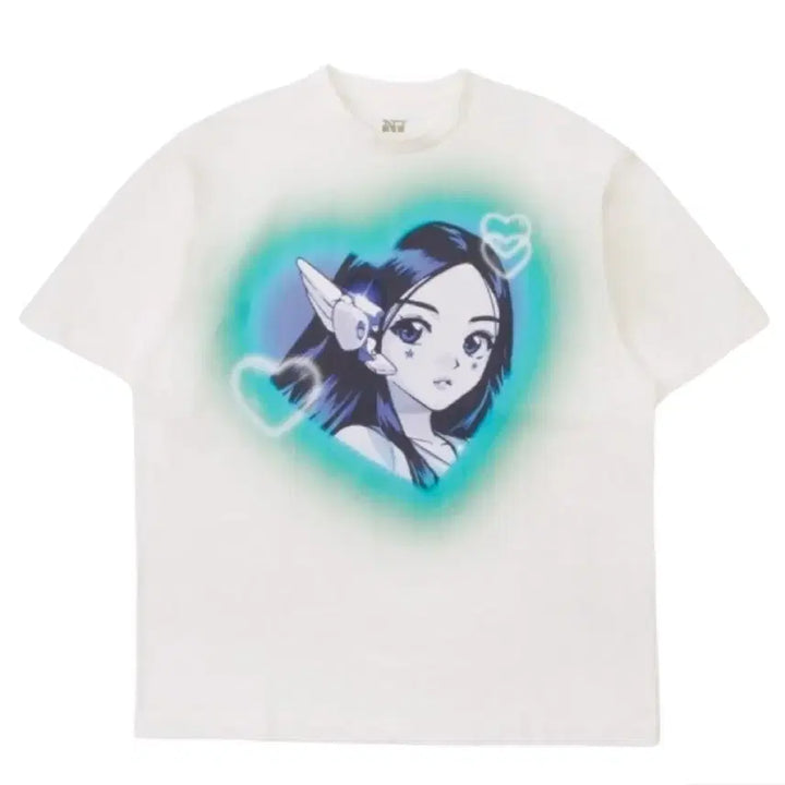 [BUNJANG] NewJeans Get Up Short Sleeve T-Shirt Minji / 뉴진스 겟 업 숏슬리브 티셔츠 민지 반팔티 NewJeans
