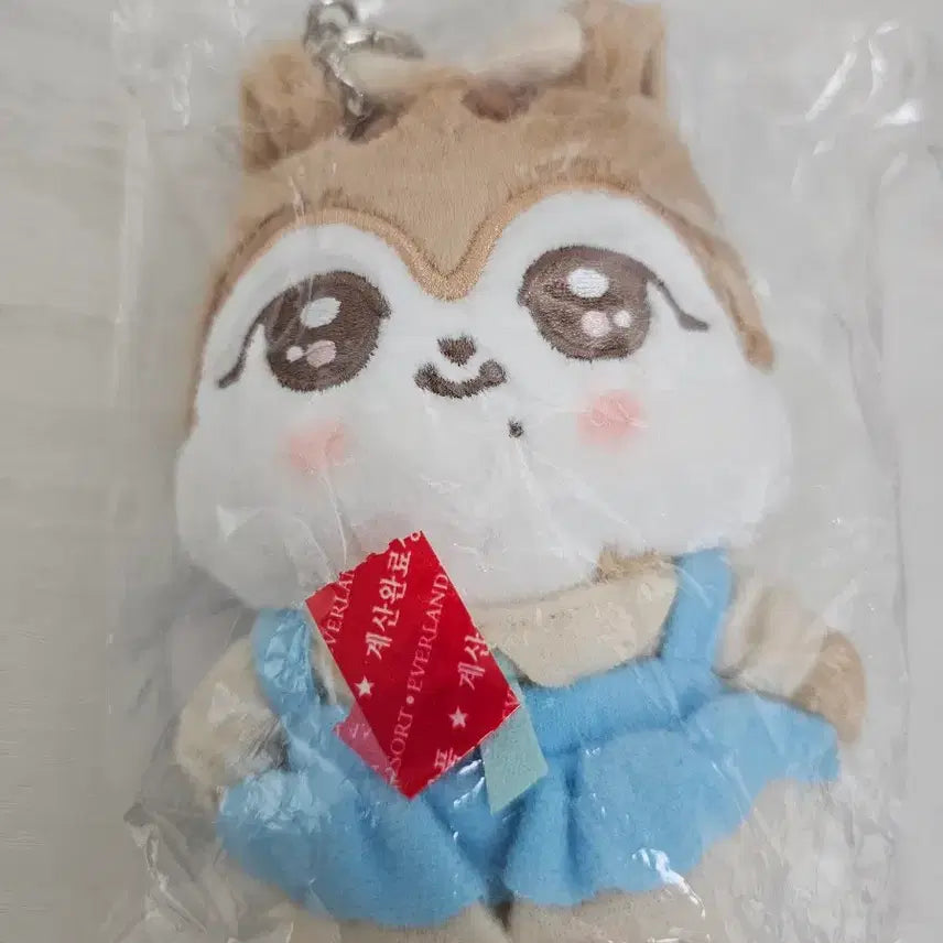 [BUNJANG] IVE Minive Everland Cast Plush Keychain Dal / 미개봉 아이브 ive 미니브 minive 에버랜드02 캐스트 플러시 키링 달이 가을