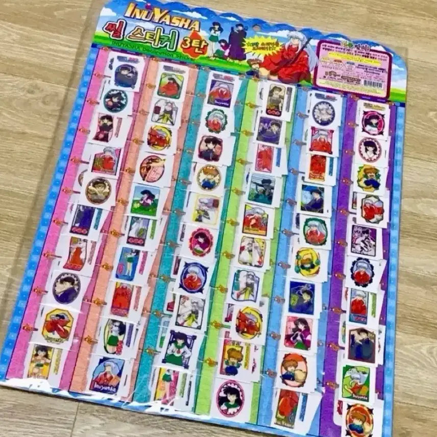 [BUNJANG] Inuyasha Seal Sticker Set / 이누야샤 씰스티커 한 판 고전문구