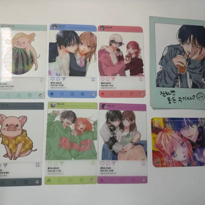 [BUNJANG] Spring Storm and Monster Clear Card, Polaroid Bundle Set / 봄의폭풍과몬스터 클리어카드,폴라로이드 일괄