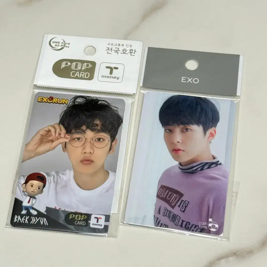 [BUNJANG] Baekhyun Xiumin Popcard Bundle Set / 백현 시우민 버스카드 팝카드 일괄 양도