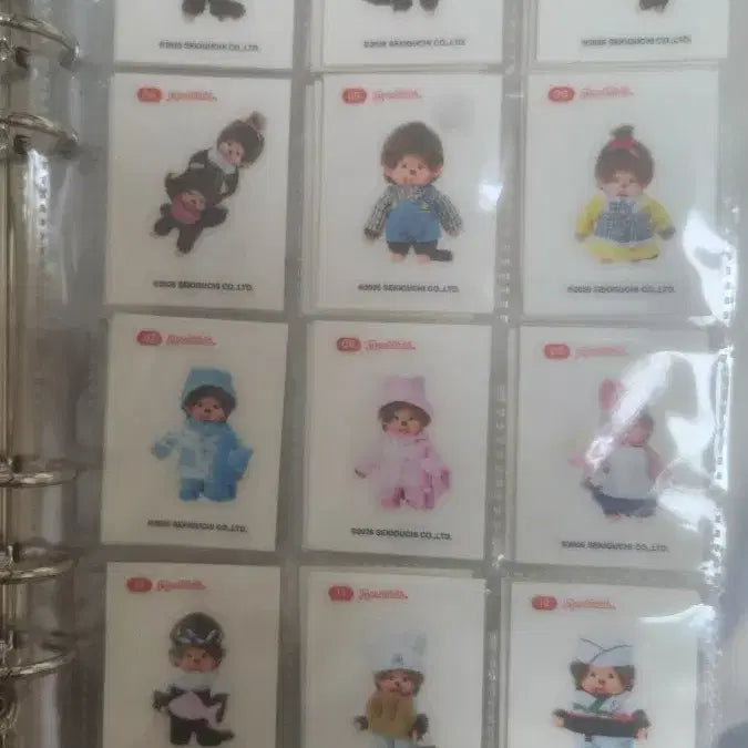 [BUNJANG] Monchhichi Fruit Jelly Ddibu Seal Full Set / 몬치치 과일젤리 띠부씰 전종 판매