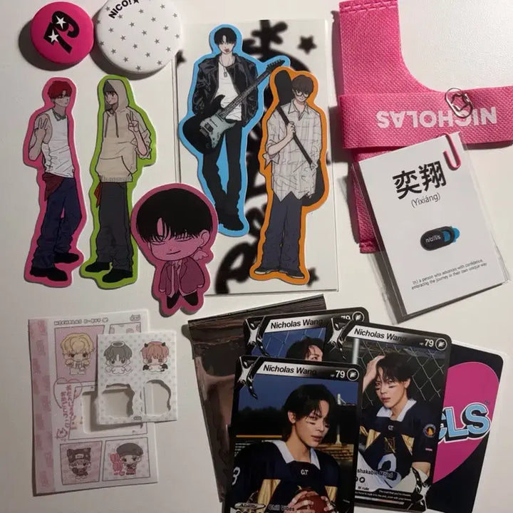 [BUNJANG] NickZhu Nicholas Bundle Set Stickers / 닉쭈 스티커 + 니콜라스 비공굿 일괄