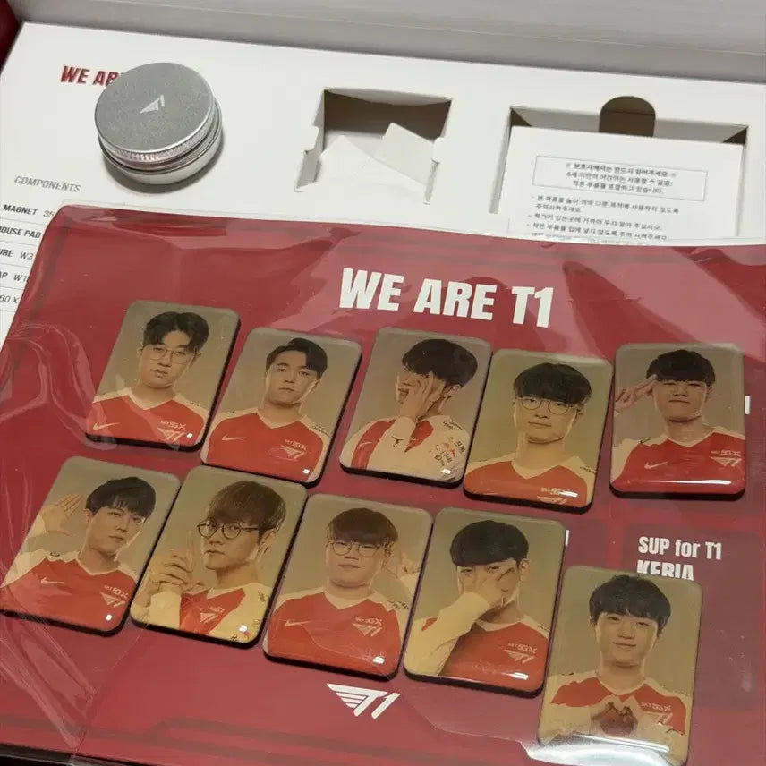 [BUNJANG] T1 2021 Cheering Kit Magnet Keycap Set / 2021 T1 치어링키트 마그넷 키캡 세트