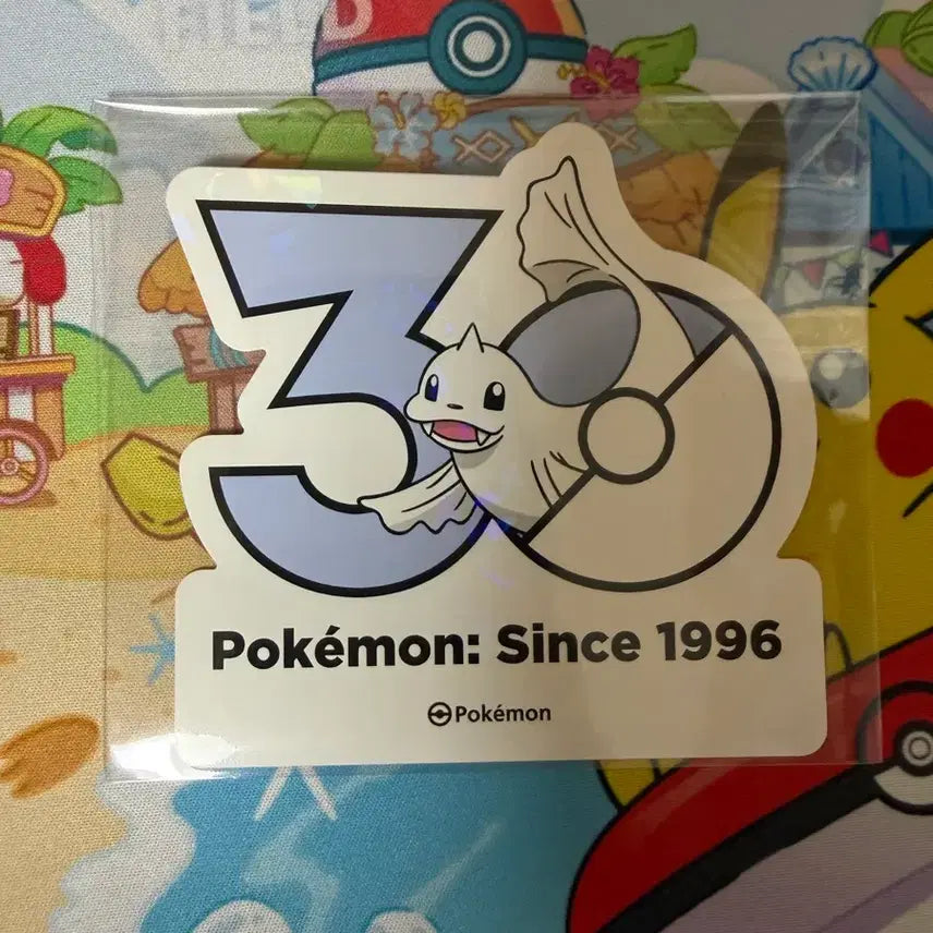 [BUNJANG] Pokemon 30th Anniversary Juregon Sticker / 포켓몬스터 30주년 스티커 - 쥬레곤