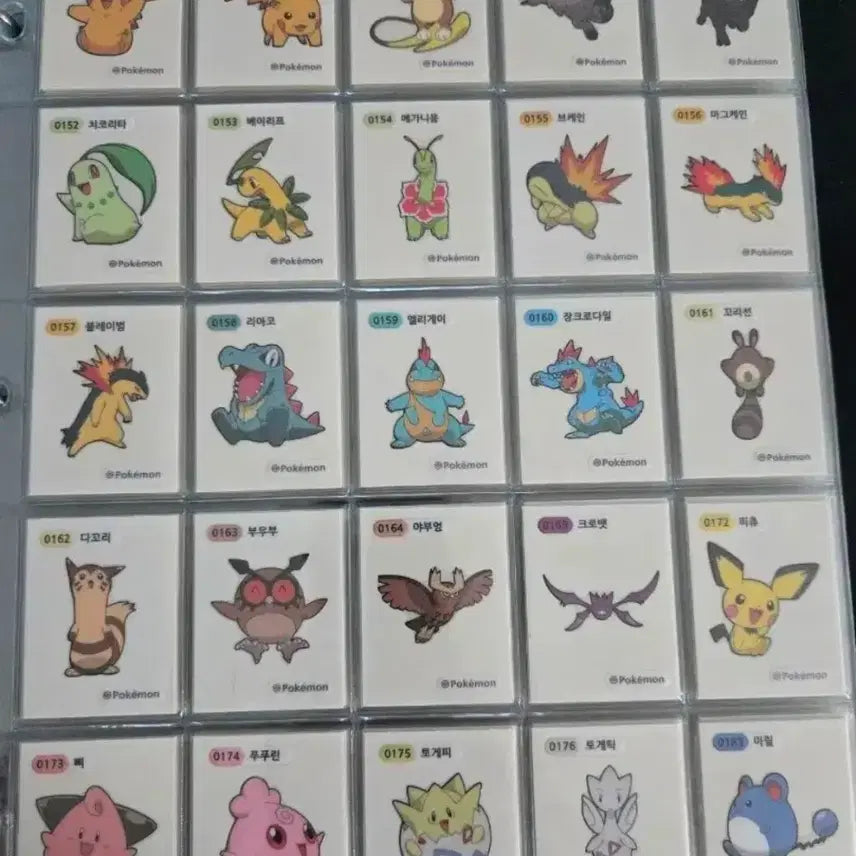 [BUNJANG] Pokemon Mini Sticker Set / 포켓몬띠부씰 시즌3 154전종