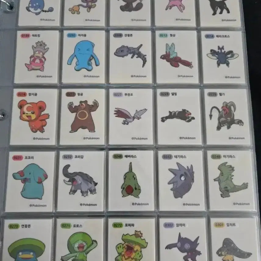 [BUNJANG] Pokemon Mini Sticker Set / 포켓몬띠부씰 시즌3 154전종