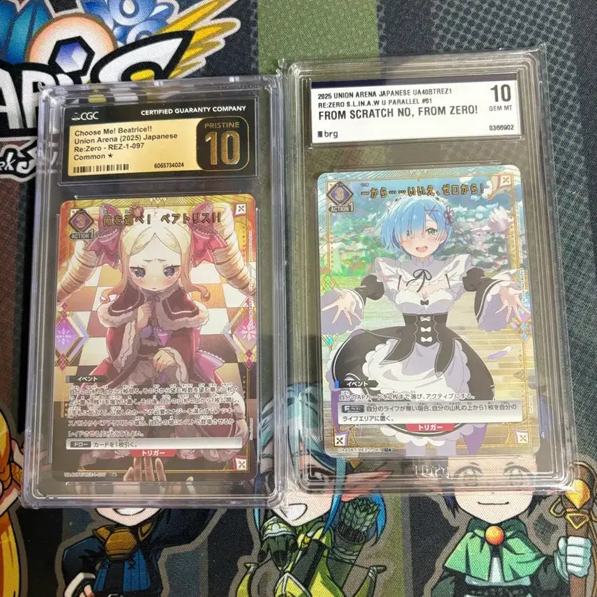 [BUNJANG] Re:Zero Ram, Beatrice CGC 10 Graded Card Bundle Set / (최저가/희귀) 리제로 제로부터렘,베아트리스 brg10, cgc10 등급 카드 일괄판매