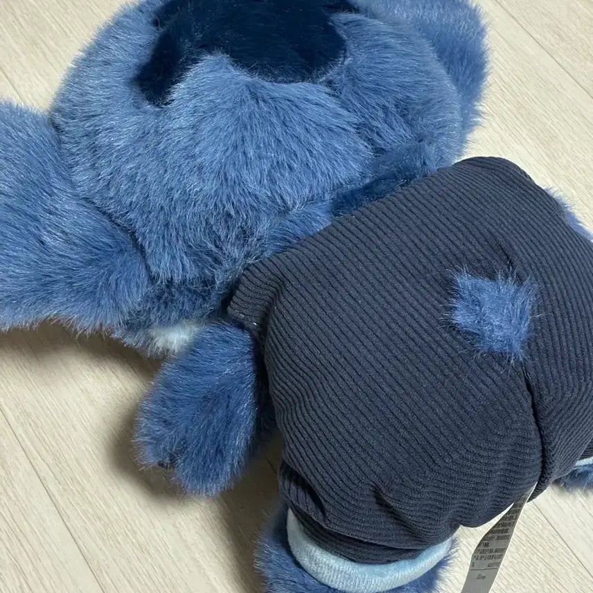 [BUNJANG] Miniso Stitch Overalls Plush Doll / 미니소 스티치 멜빵 인형