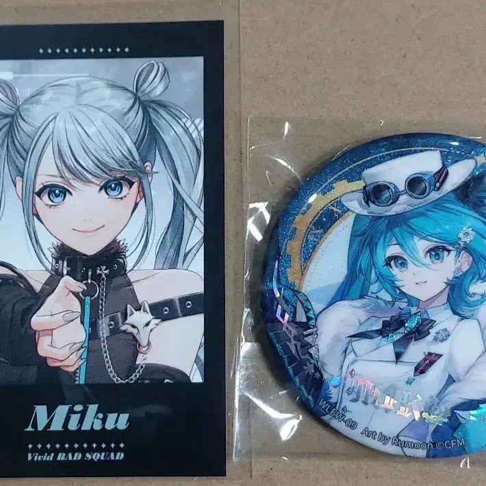 [BUNJANG] Project Sekai Hatsune Miku "Wolf" Card Photocard &amp; Vocaloid Miku With You 2026 Badge Set / 프세카 프로젝트세카이 프로세카 하츠네 미쿠 늑대 카드 포카 캔뱃지 보컬로이드 MIKU WITH YOU 2026 세트