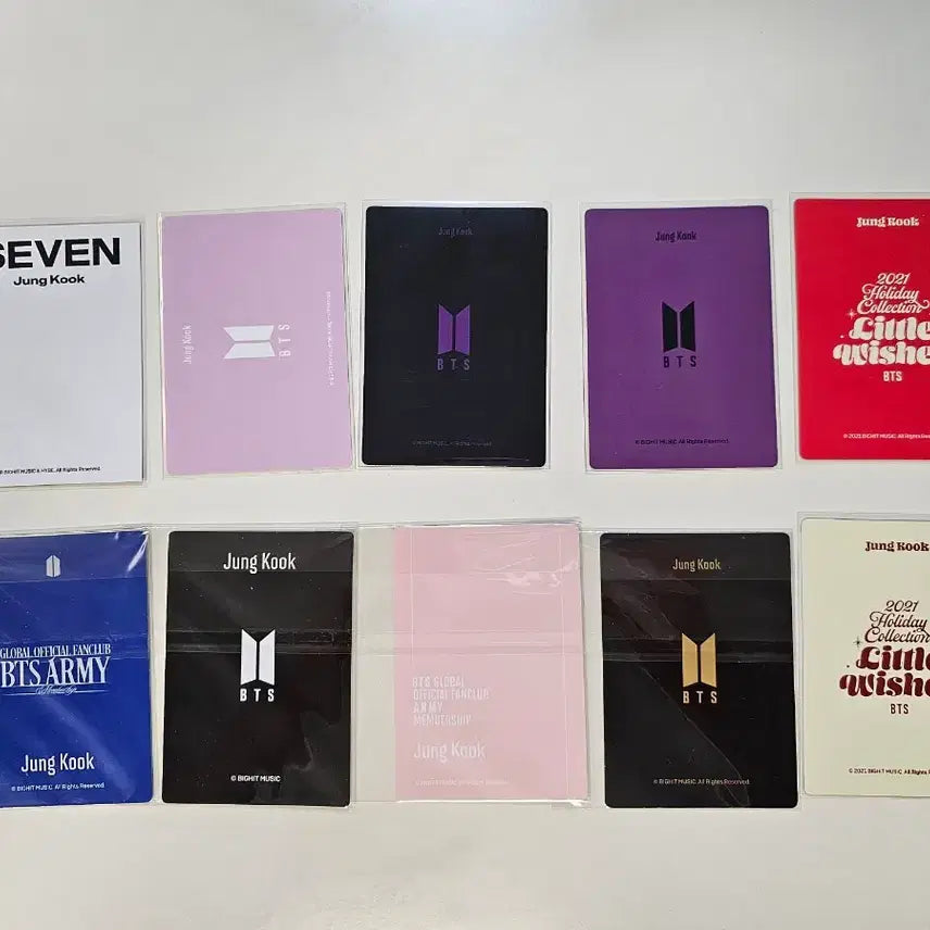 [BUNJANG] BTS Jungkook Membership Photocard Bundle Set / 방탄소년단 bts 정국 머치박스,멤버십 포토카드 일괄
