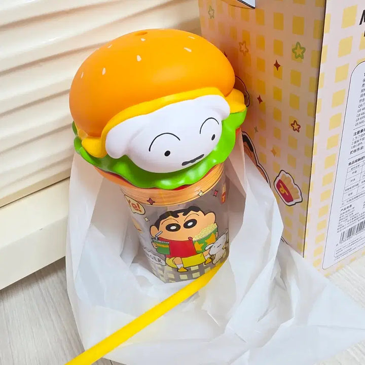 [BUNJANG] Crayon Shin-chan Shiro Hamburger 660ml Tumbler / 새제품) 짱구는못말려 흰둥이 햄버거 660ml 텀블러 미사용  판매