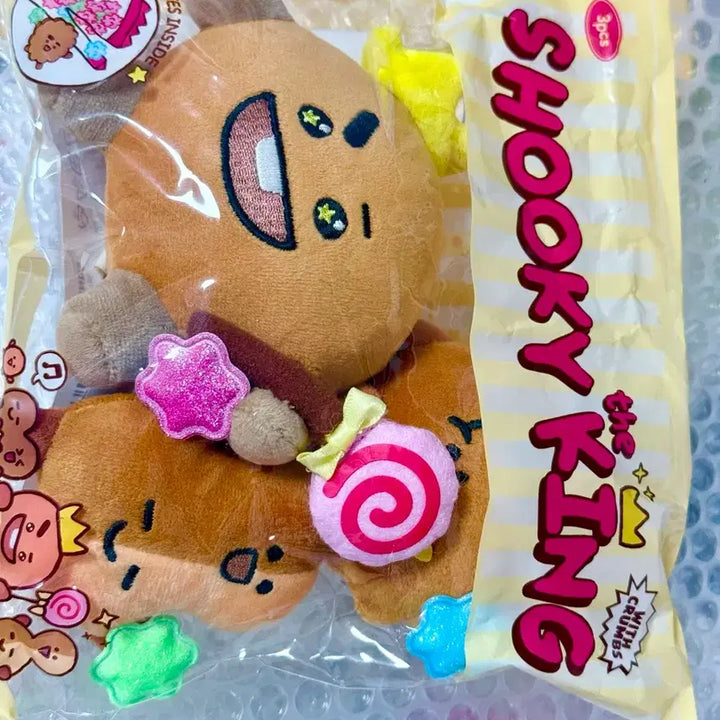 [BUNJANG] BT21 Shooky The King Plush Set (3pcs, Sealed) / [미개봉 정품] BT21 슈키 더 킹 인형 세트 (3pcs / SHOOKY)