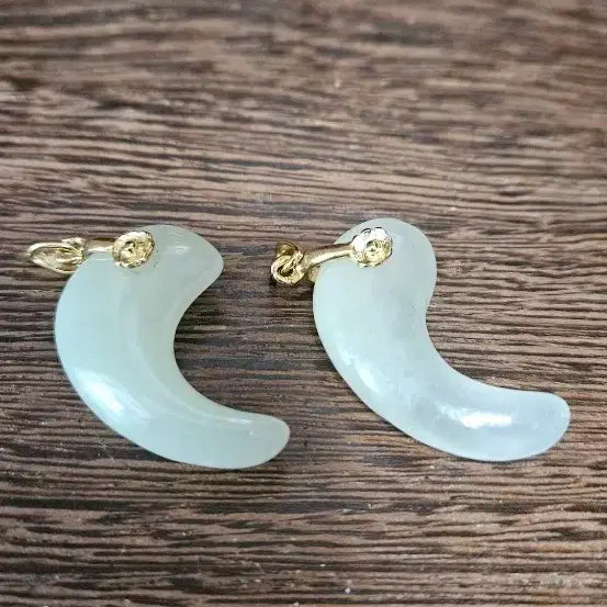 [BUNJANG] Antique Magatama Jade Ornaments (Set of 2) / 천년곡옥골동품3.5센치2개단가