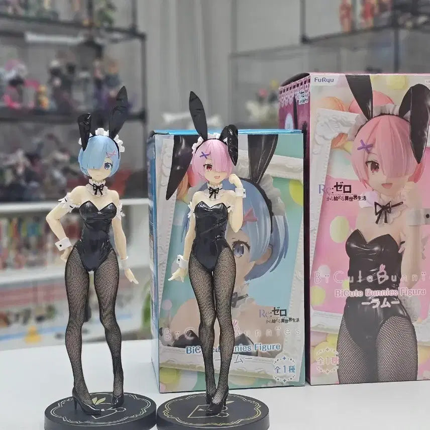 [BUNJANG] Re:Zero Rem &amp; Ram Bunny Girl Figure Set / 렘 람 바니걸 피규어 팝니다