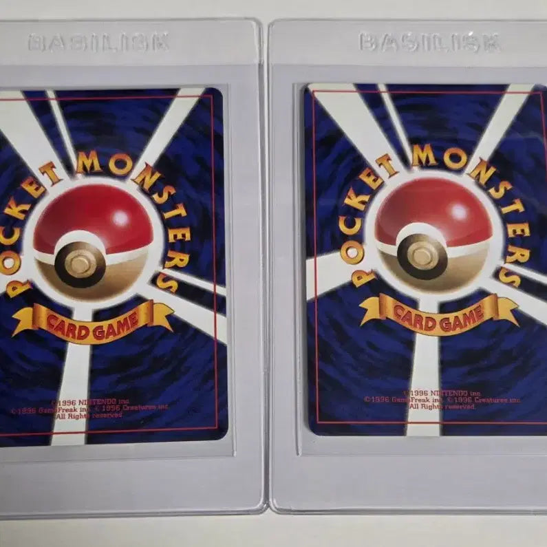 [BUNJANG] Pokemon Japanese First Edition 1996 Sleeves Set (2 pcs) / 포켓몬 일판 1996 초판 슬리프 2장 세트