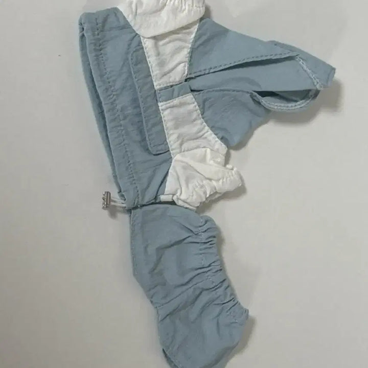 [BUNJANG] 10cm Doll Clothes Sky Blue Anorak Windbreaker / 10cm 인형옷 하늘색 아노락 바람막이