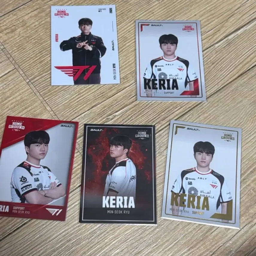 [BUNJANG] T1 Bault Trading Card Homeground Bundle Set Keria Ryu Min-seok / 티원 bault 트레이딩카드 홈그라운드 포카 포토카드 케리아 류민석