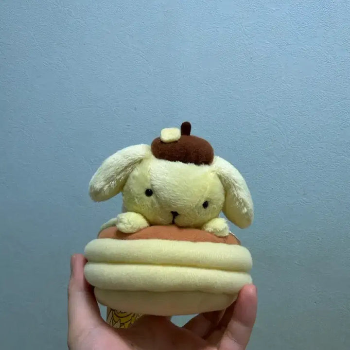 [BUNJANG] Vintage Pancake Pompompurin Mascot Plush / 고전 팬케이크 폼폼푸린 마스코트 인형