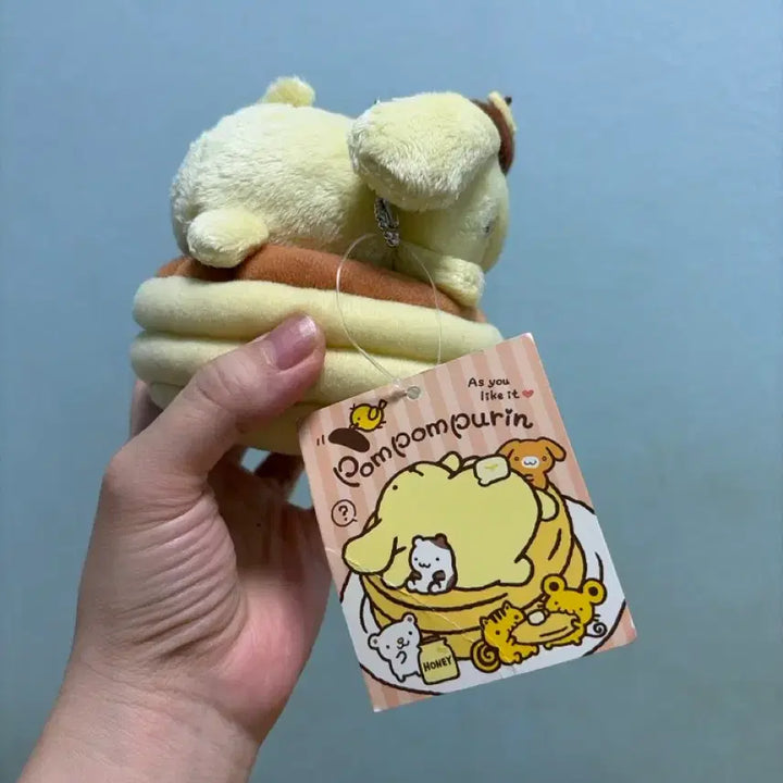[BUNJANG] Vintage Pancake Pompompurin Mascot Plush / 고전 팬케이크 폼폼푸린 마스코트 인형