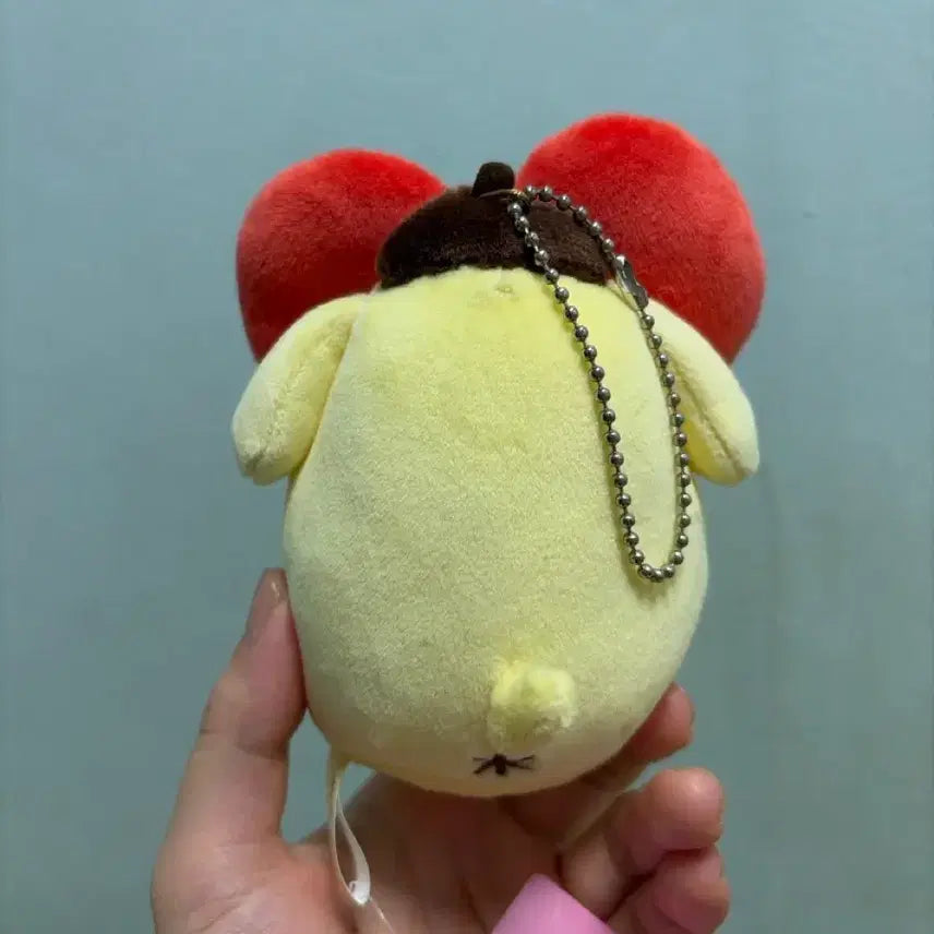 [BUNJANG] Sanrio Pompompurin Classic Heart Wink Muneu Mascot Plush / 하트 윙크 고전 폼폼푸린 무뉴 마스코트