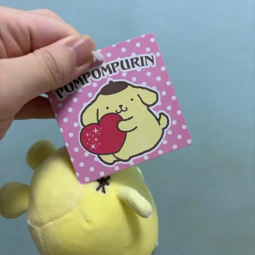 [BUNJANG] Sanrio Pompompurin Classic Heart Wink Muneu Mascot Plush / 하트 윙크 고전 폼폼푸린 무뉴 마스코트