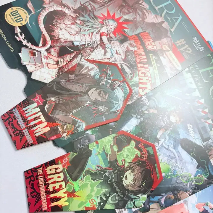 [BUNJANG] Arknights Missed Reflection Gray Windscoot Halloween Postcard Card Set / 명일방주 미틈 이격 그레이 윈드스쿠트 할로윈 엽서 카드