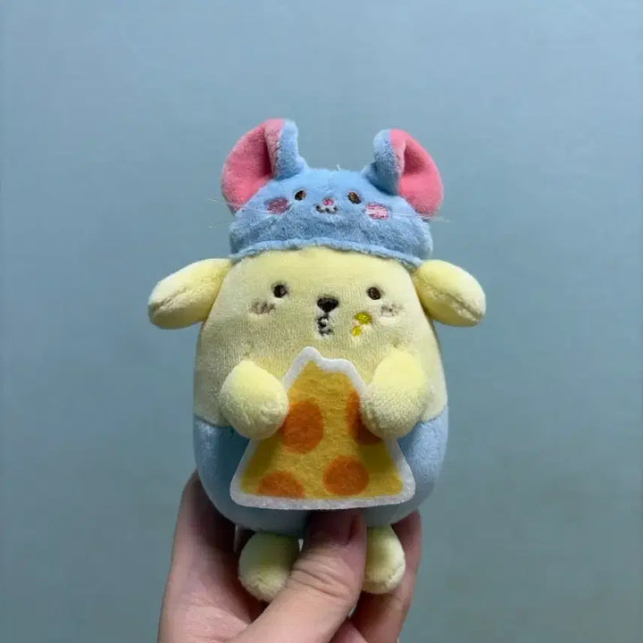 [BUNJANG] Vintage Mouse Pompompurin Plush Mascot Doll / 고전 생쥐 폼폼푸린 무뉴 마스코트 인형
