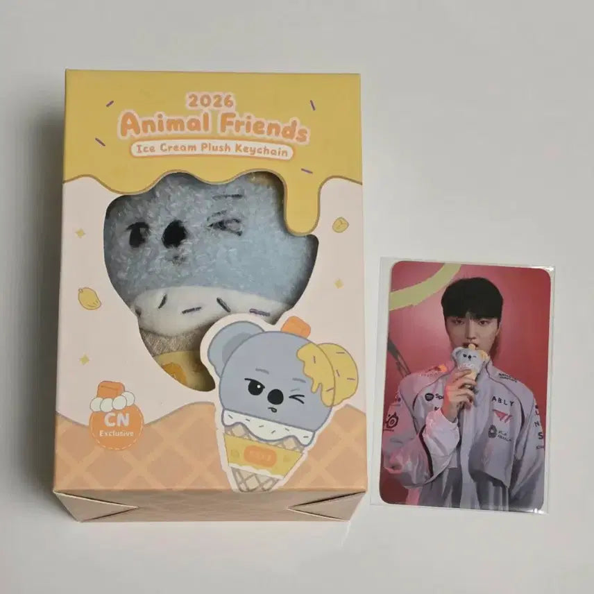 [BUNJANG] T1 Feyz Ice Cream Plush + Photocard Set / T1 티원 중국 한정 아이스크림 페이즈 peyz 인형 + 포카 판매