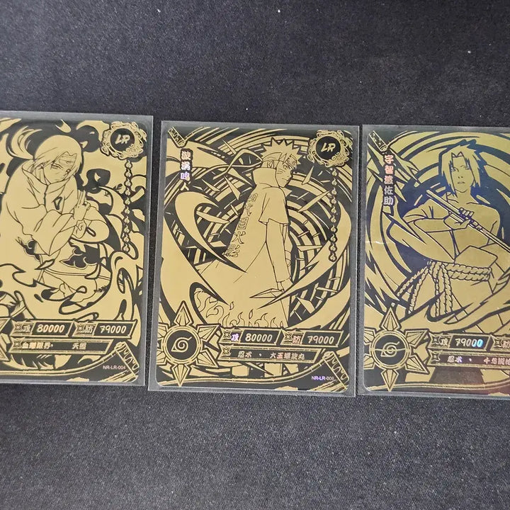 [BUNJANG] Kayou Naruto LR Gold &amp; Info Cards - Itachi, Naruto, Sasuke Bundle / 카유 나루토 - [우치하 이타치, 우즈마키 나루토, 우치하 사스케] LR 골드 및 인포 카드 3장 일괄