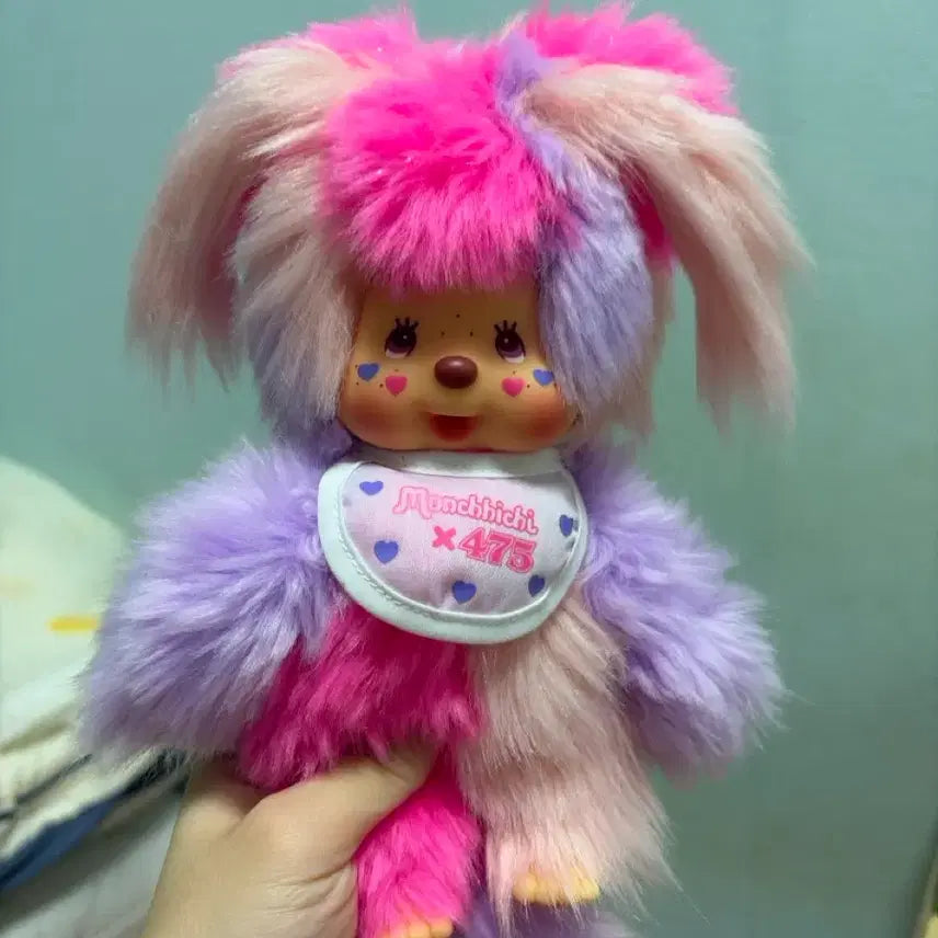 [BUNJANG] Sinaco 1st Ver. Monchhichi Doll - Pink / 시나코 1버전 몬치치 컬러 핑크 인형