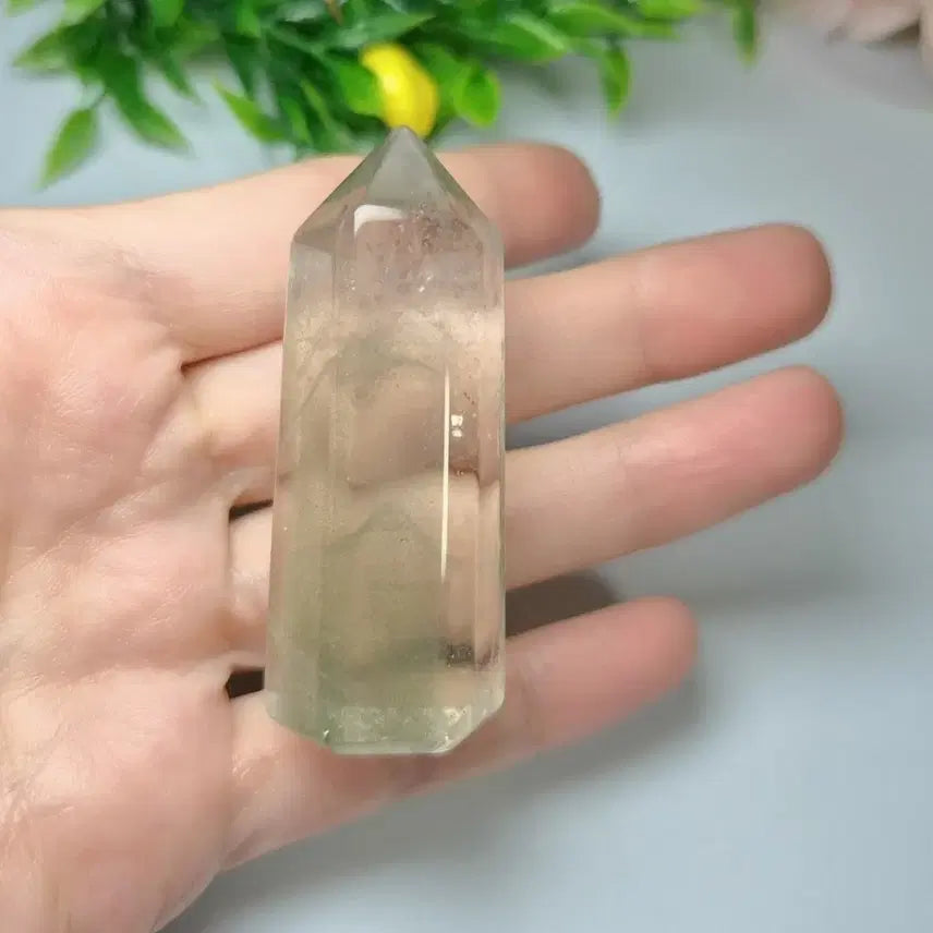[BUNJANG] Natural Green Garden Quartz Point / 천연 그린 가든쿼츠 정원쿼츠 포인트
