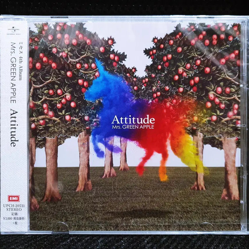 [BUNJANG] Mrs. GREEN APPLE Attitude CD (Sealed) / 미세스 그린 애플 Mrs. GREEN APPLE Attitude CD 미개봉 신품