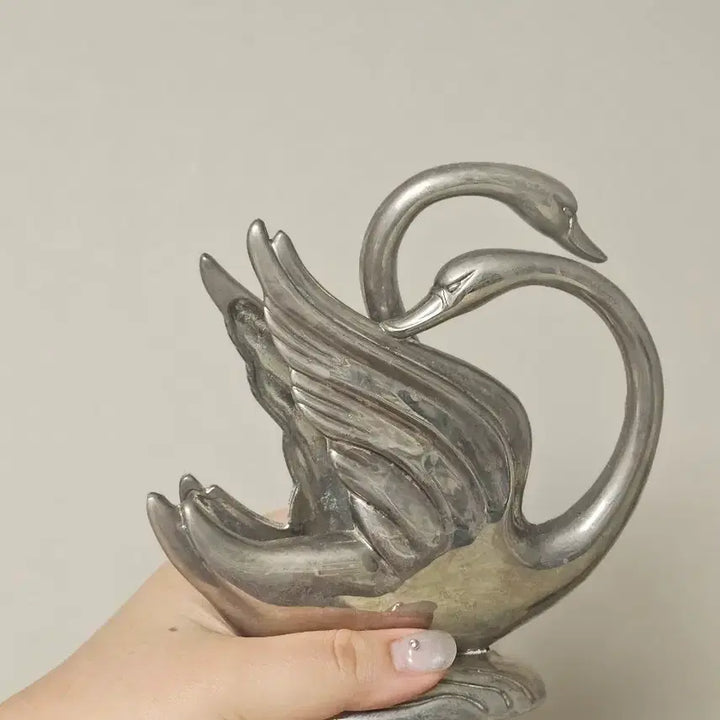 [BUNJANG] French Vintage Silverplate Swan Napkin Holder / 프랑스 빈티지 실버플레이트 백조 냅킨홀더