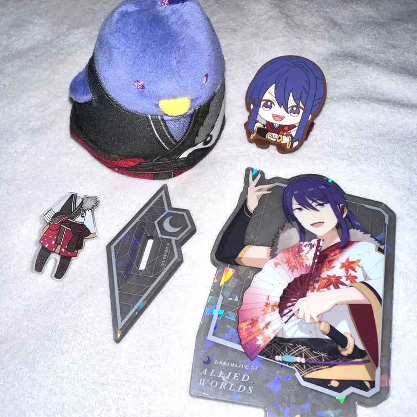 [BUNJANG] Ensemble Stars! Soma Kanzaki Goods Bundle (Chunibyo Kore, Rubber Clip, Acrylic Stand) / 앙스타 칸자키 소마 굿즈 일괄 츙코레 러버클립 아크릴 스탠드