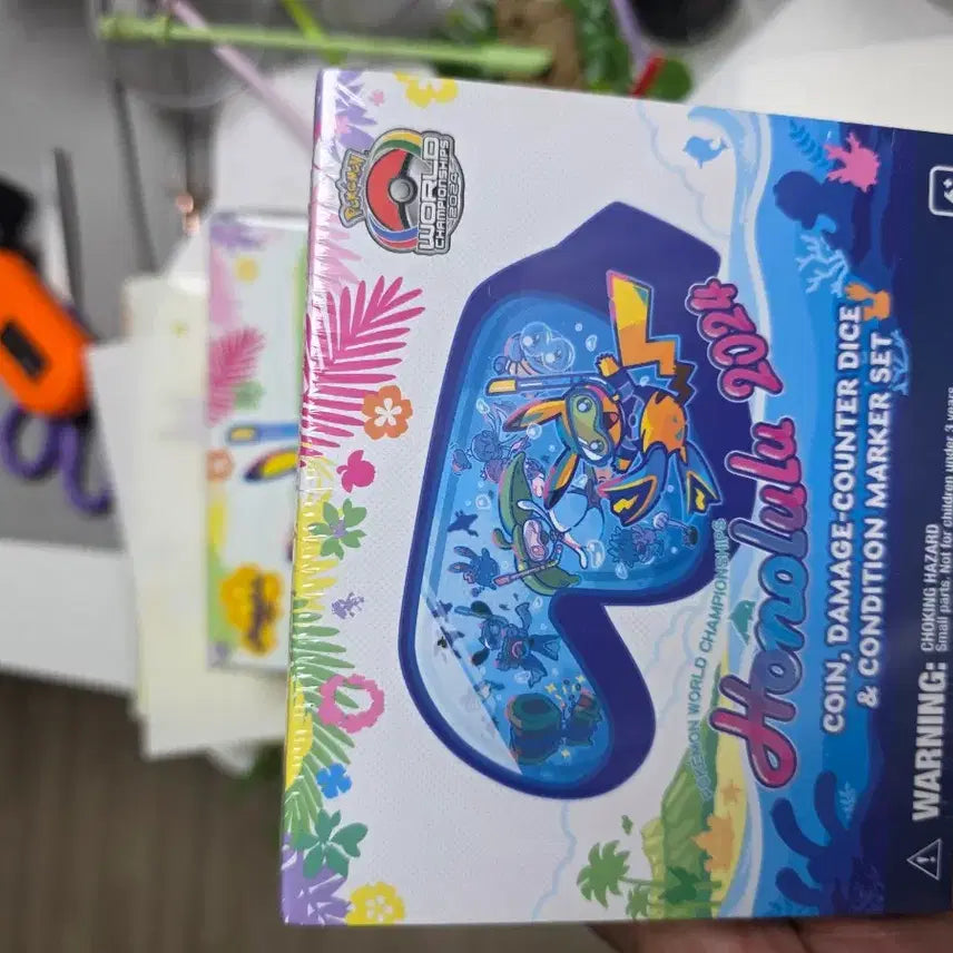[BUNJANG] Pokemon World Championships 2024 Hawaii Honolulu Coin, Damage Counter, Marker Set &amp; Double Deck Case / 포켓몬 월드 챔피언십 2024 하와이 호놀룰루 코인/데미지 카운터/마커 세트와 더블덱케이스