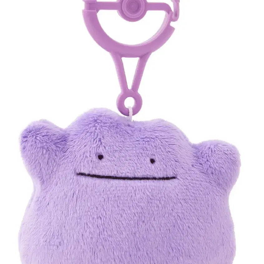 [BUNJANG] Pokemon Ditto Carabiner Mascot Plush Keychain (Sealed) / [미개봉] 포켓몬스터 메타몽 카라비너 마스코트 인형 키링