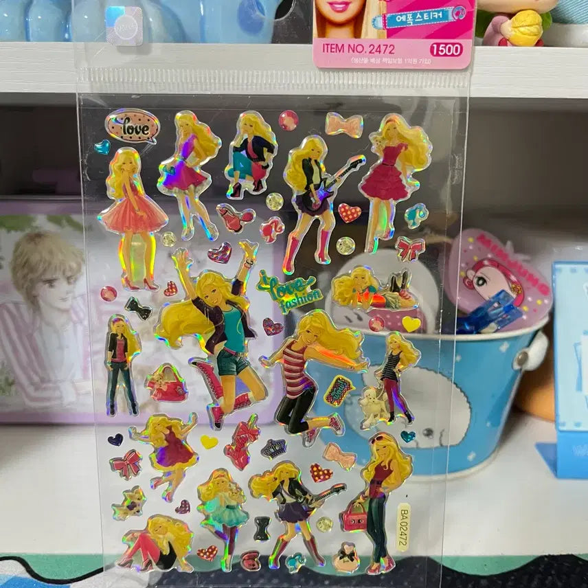 [BUNJANG] Barbie Epoxy Sticker / 고전문구 바비 에폭시 스티커