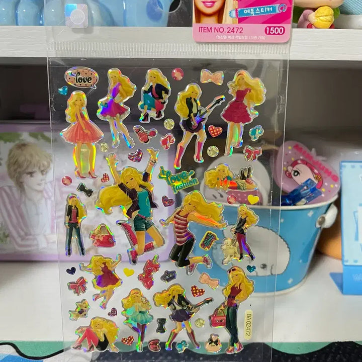 [BUNJANG] Barbie Epoxy Sticker / 고전문구 바비 에폭시 스티커