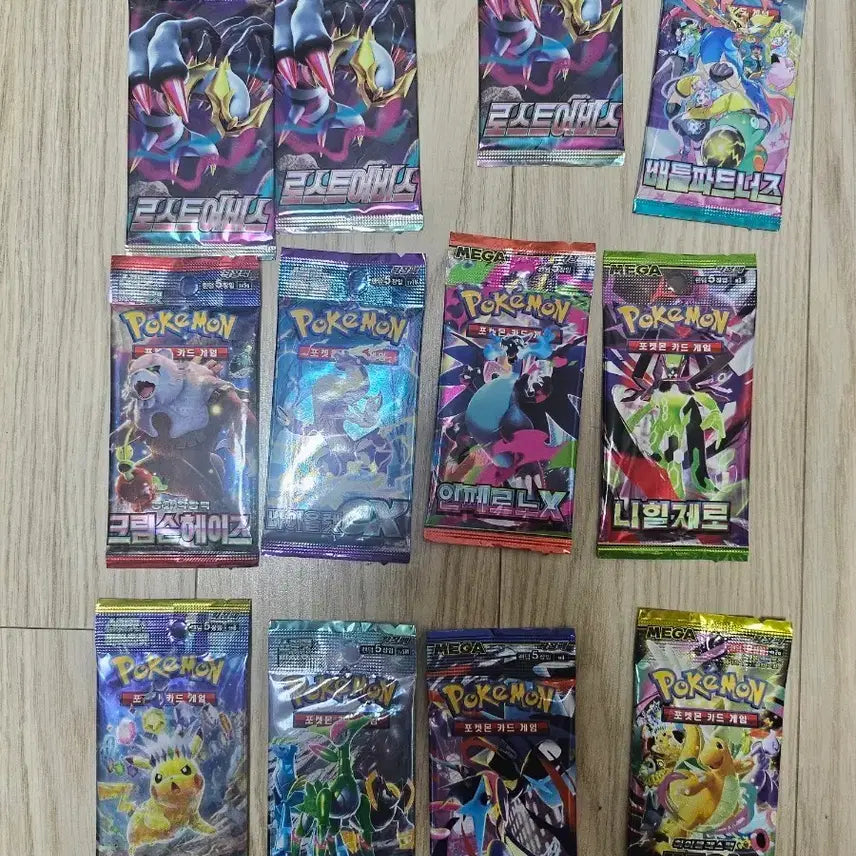 [BUNJANG] Pokemon Card Packs Bundle (Including Lost Abyss) / 포켓몬 카드 팩 일괄(메가드림 로스트 어비스 포함)